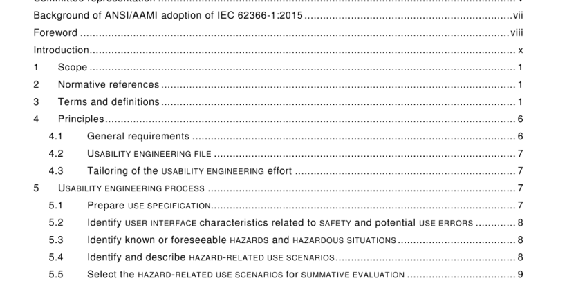 ANSI AAMI IEC 62366-1-2015 pdf download
