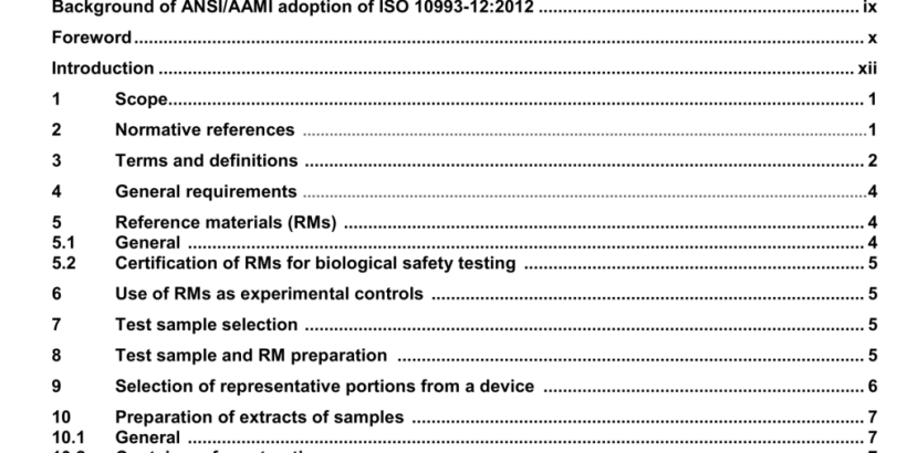 ANSI AAMI ISO 10993-12-2012 pdf download
