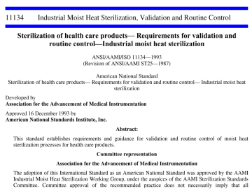 ANSI AAMI ISO 11134-1993 pdf download