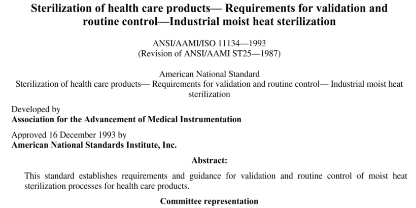 ANSI AAMI ISO 11134-1993 pdf download