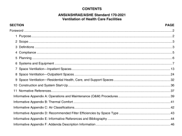 ANSI ASHRAE ASHE 170-2021 pdf download